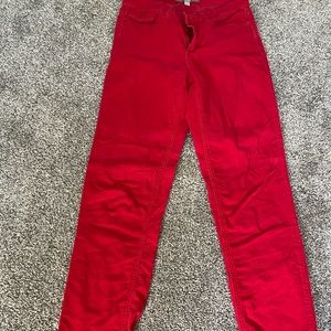 Tristan red corduroy pant